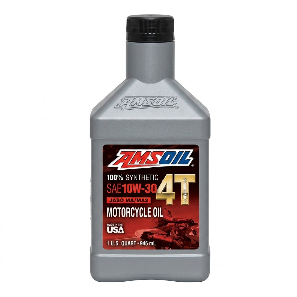 AMSOIL 100% Synthetic Motorcycle Oil 10W-30 –  (946ml)