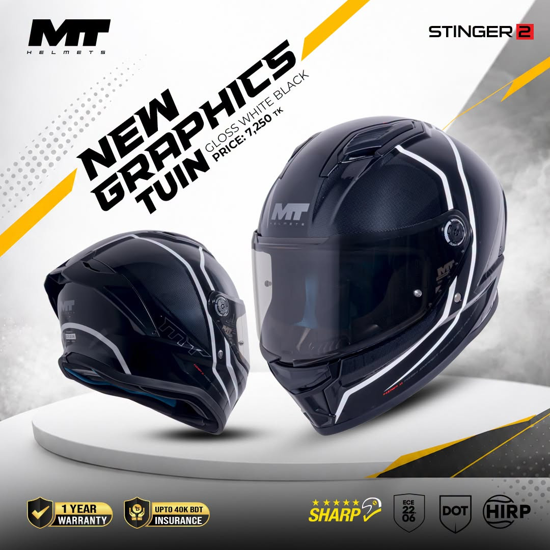 MT Stinger 2 Tuin – Glossy White/Black