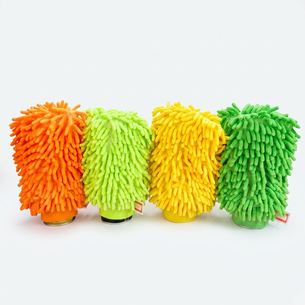 Car & Bike Wash Microfiber Cleaning Hand Gloves