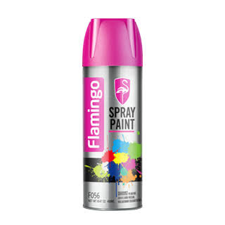 Flamingo Spray Paint - 450ml (Silver)