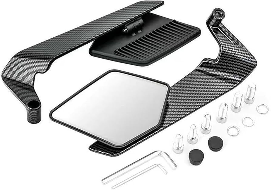 Stylish Rear Mirror - Carbon