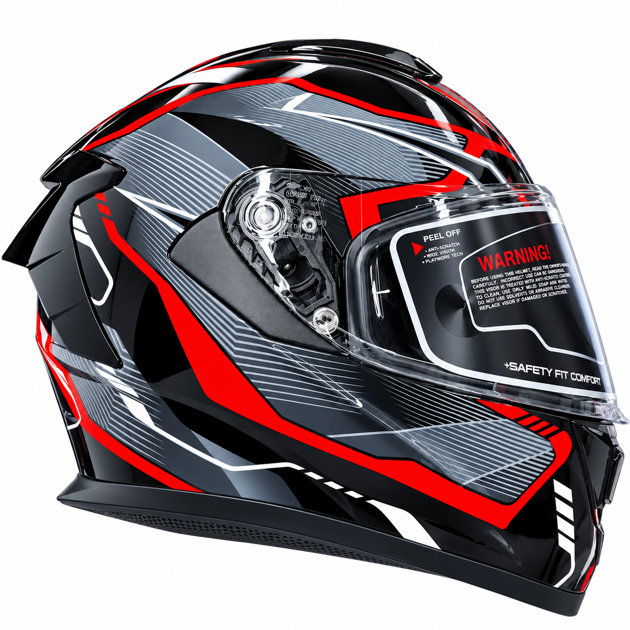 My Helmet FF963 Mana PR Pro – Enigma Black Grey Red