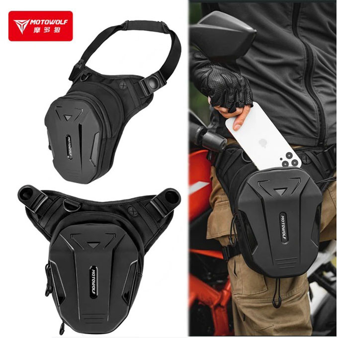 MOTOWOLF Leg/Thigh Bag (Waterproof) – Black