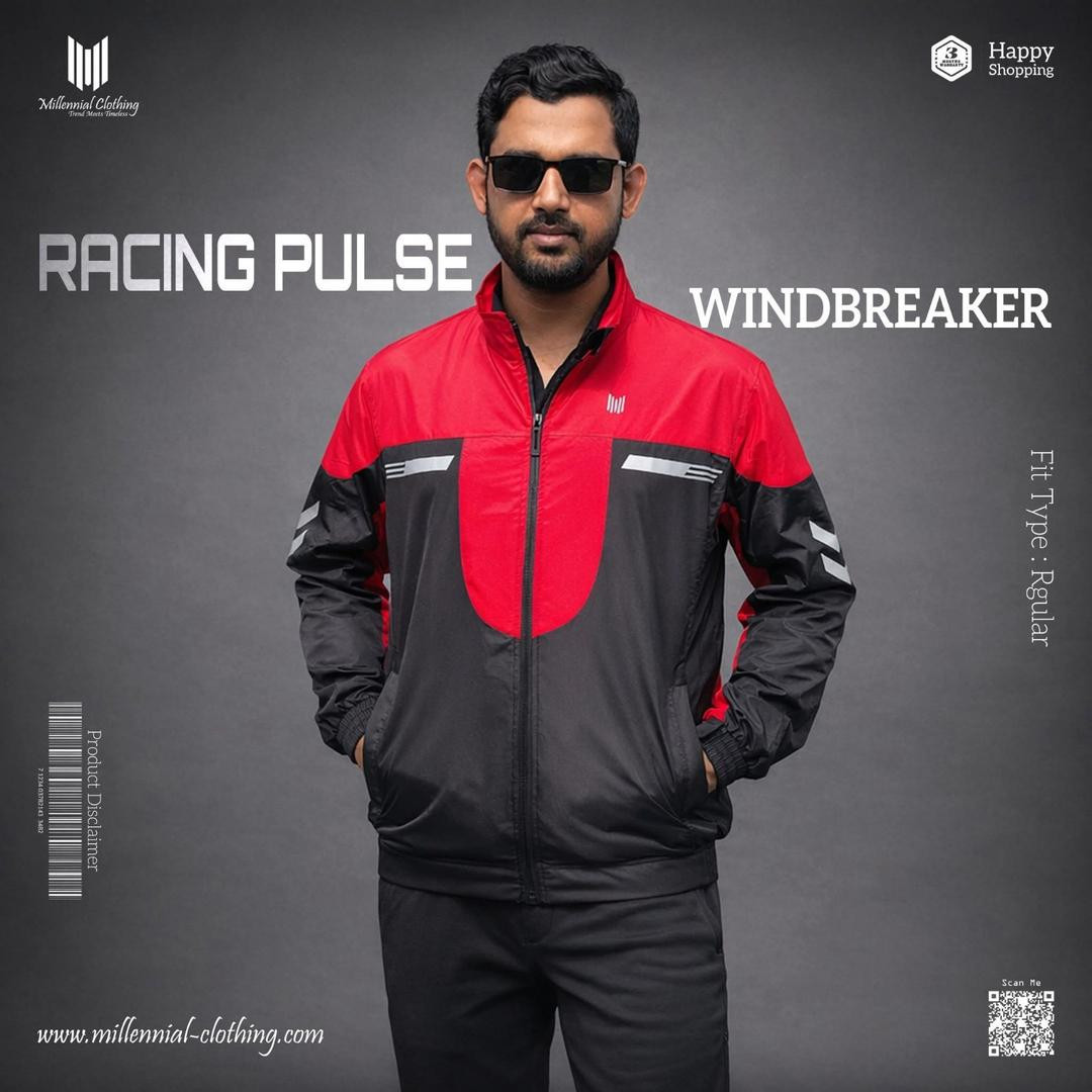 Racing Pulse Windbreaker Red/Black