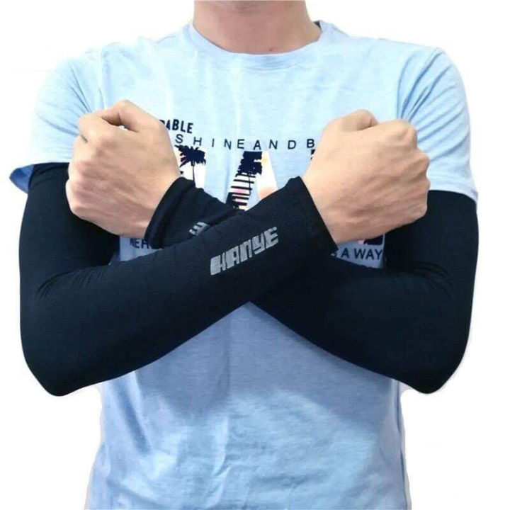 HANYE Ice Silk Hand Sleeves - Black