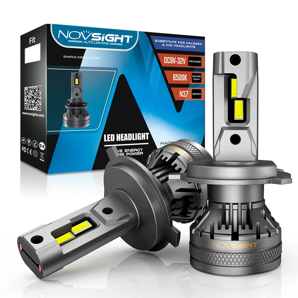 Novsight A500-N37-H4 LED Headlight - 11,000LM Per Bulb)