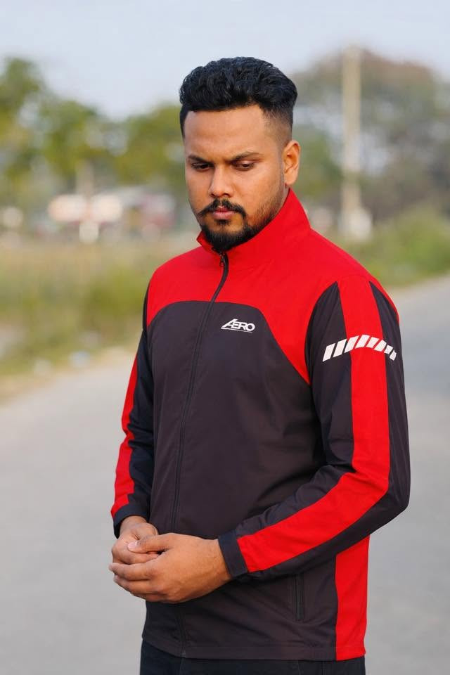 Aero Racing Signature Windbreaker - Red/Black