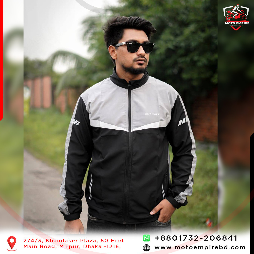 Anywayy Premium Windbreaker Ash/Black
